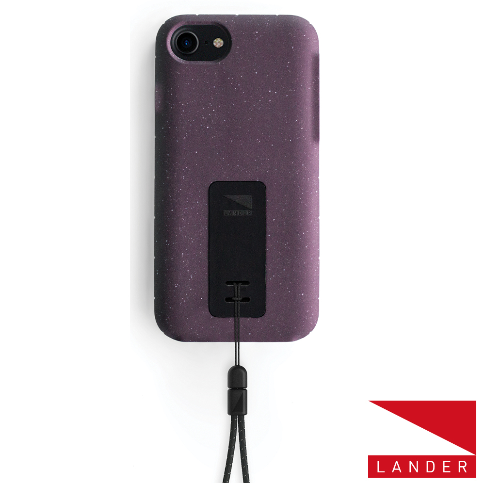美國 Lander iPhone 8 / 7 Moab 防摔手機保護殼 - 紫(附手繩)