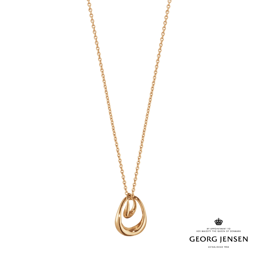 Georg Jensen 喬治傑生 OFFSPRING 18K玫瑰金項鍊