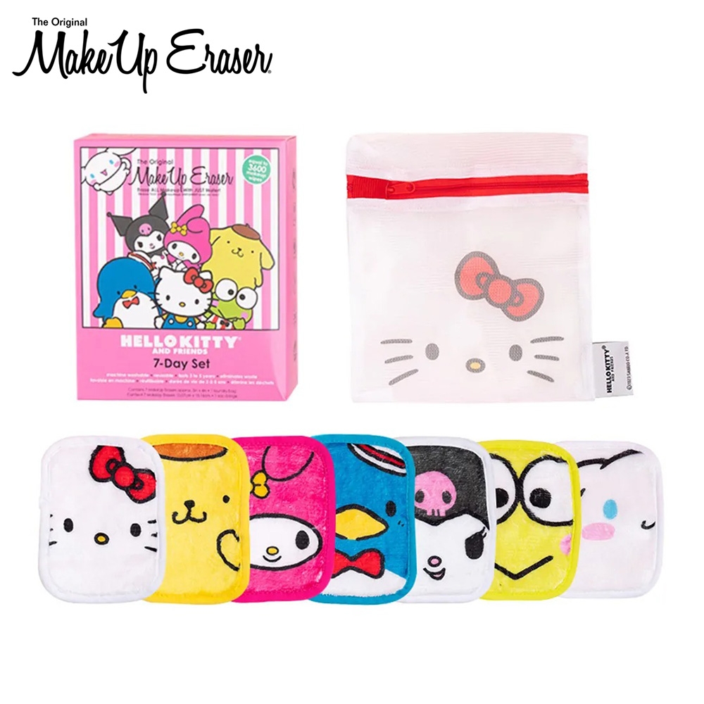 Makeup Eraser 原創魔法卸妝巾-Hello Kitty三麗鷗家族七件組 Hello Kitty & Friends 7-Day Set