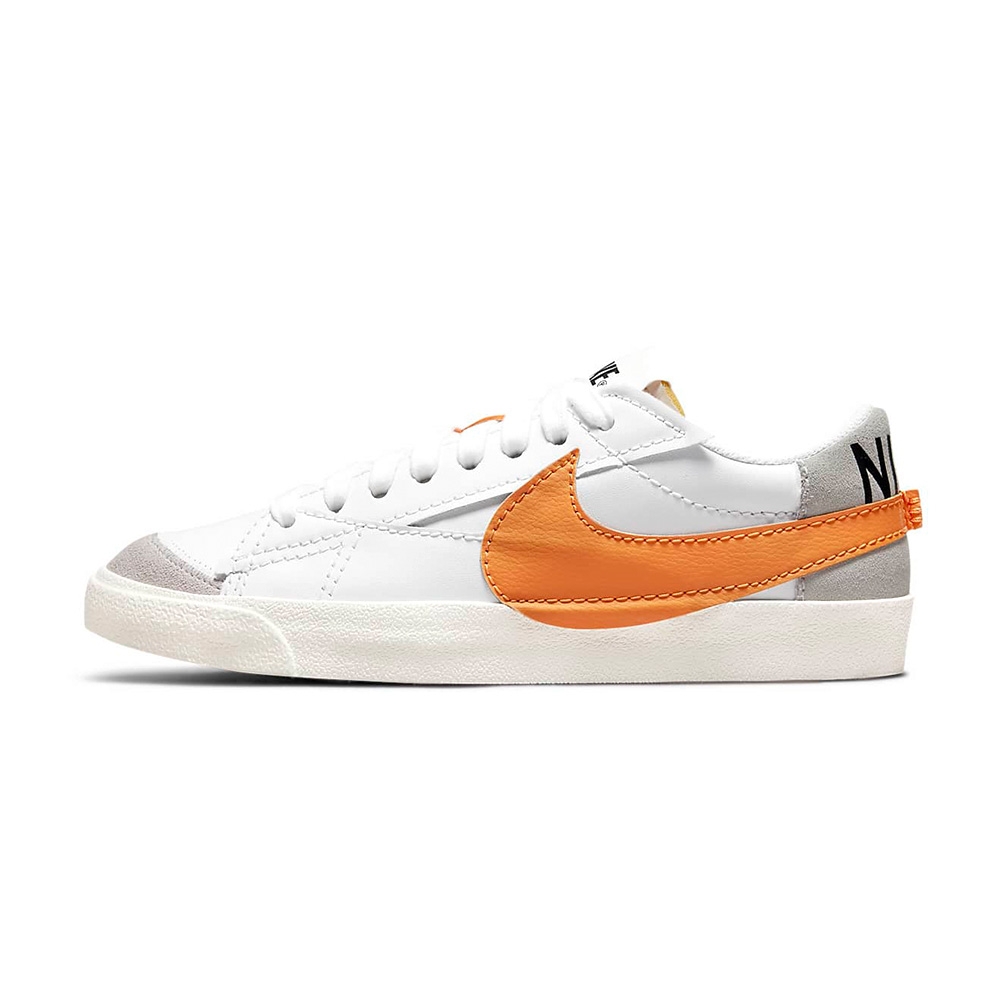 Nike Blazer Low 77 Jumbo 男鞋 白橘色 經典 低筒 運動 休閒鞋 DN2158-100