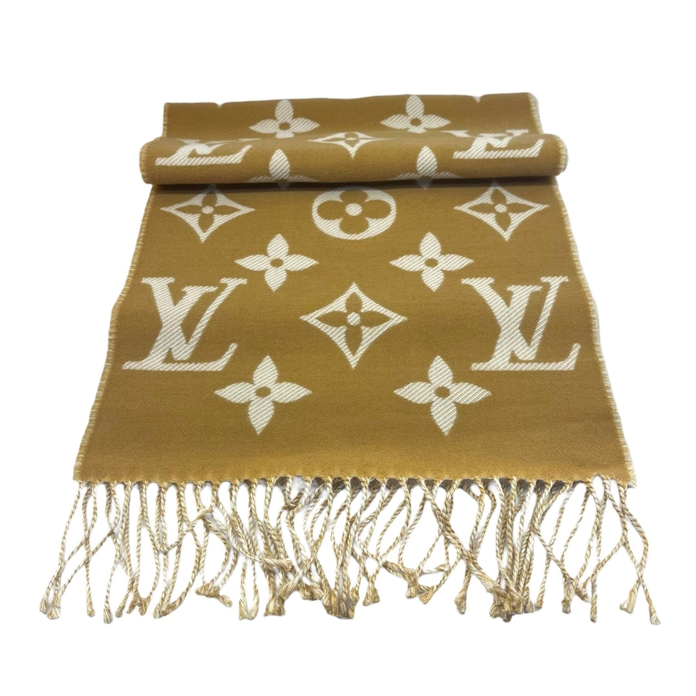 Louis Vuitton MONOGRAM Monogram Wool Logo Scarves (M78526, M70520)