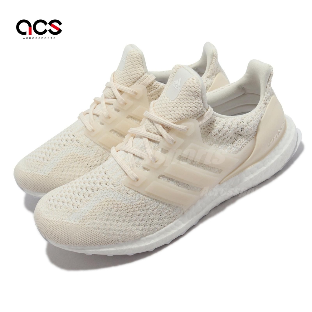 adidas 慢跑鞋 Ultraboost 5 DNA 男鞋 愛迪達 輕量 透氣 馬牌底 襪套 路跑 米白 白 GZ0444