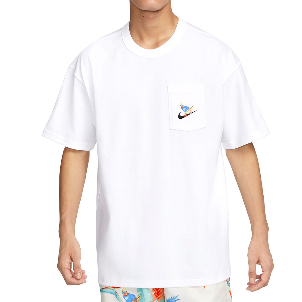 Nike AS M NSW TEE Prem Essntl PKT G 男白口袋上衣短袖FQ0351-100