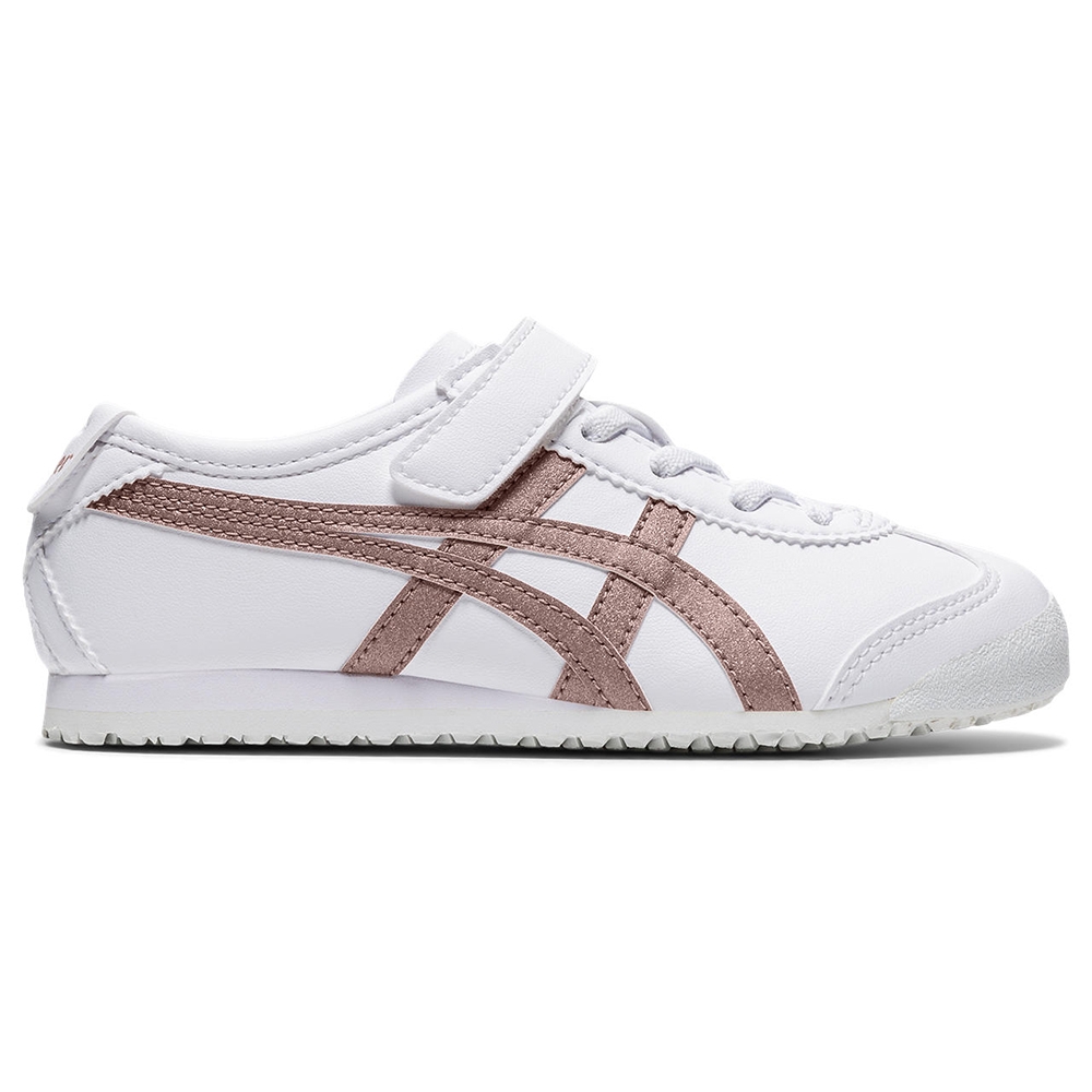 Onitsuka Tiger】鬼塚虎大童白色玫瑰金虎爪紋MEXICO 66 PS(1184A170 