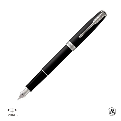 PARKER 派克 卓爾系列 霧黑白夾 F尖 鋼筆 免費刻字 （原廠正貨）