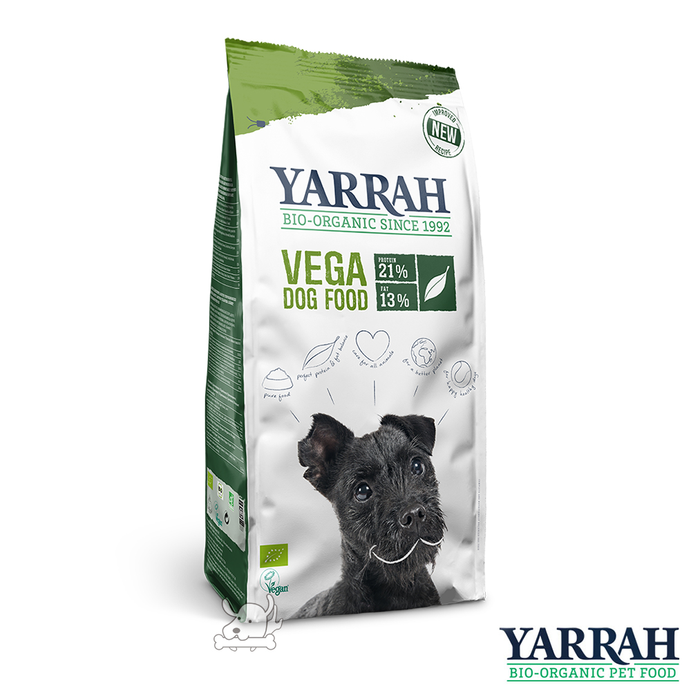 YARRAH 歐瑞 荷蘭 100%全素食有機犬糧 10kg X 1包