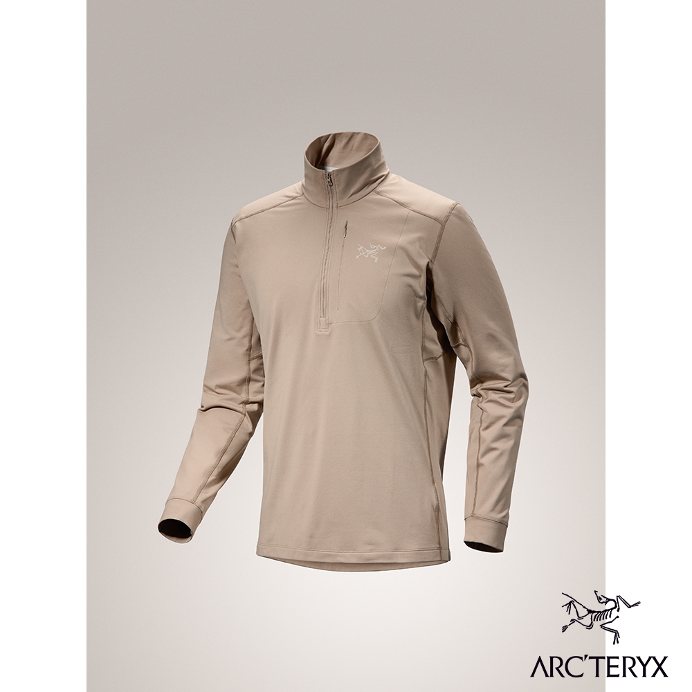 Arcteryx 始祖鳥 男 Rho LT 刷毛內層套頭衫 煙燻棕