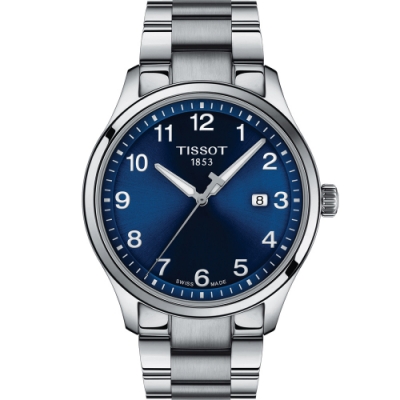 TISSOT 天梭 官方授權GENT XL CLASSIC 經典大三針男錶(T1164101104700)