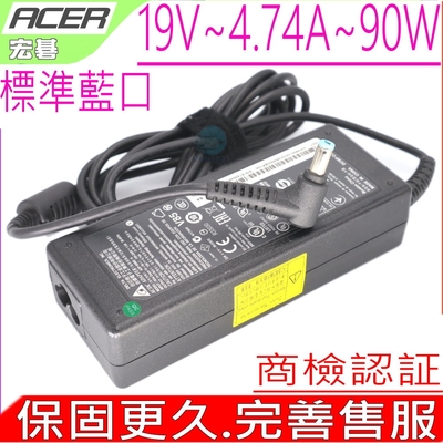 ACER 宏碁 19V 4.74A 90W 充電器 宏碁 4710 4920 5020 5110 5710G 5745 5920G 3410 3820 4820 5820T ADP-90SB BB