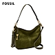 FOSSIL Jolie 真皮 X 麂皮新月斜背包-沼綠色 ZB1581376 product thumbnail 1