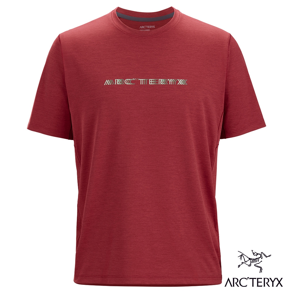 Arcteryx 始祖鳥 男 Cormac Logo 快乾短袖圓領衫 波爾多紅