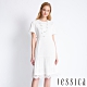 JESSICA -刺繡蕾絲設計短袖洋裝（白） product thumbnail 1