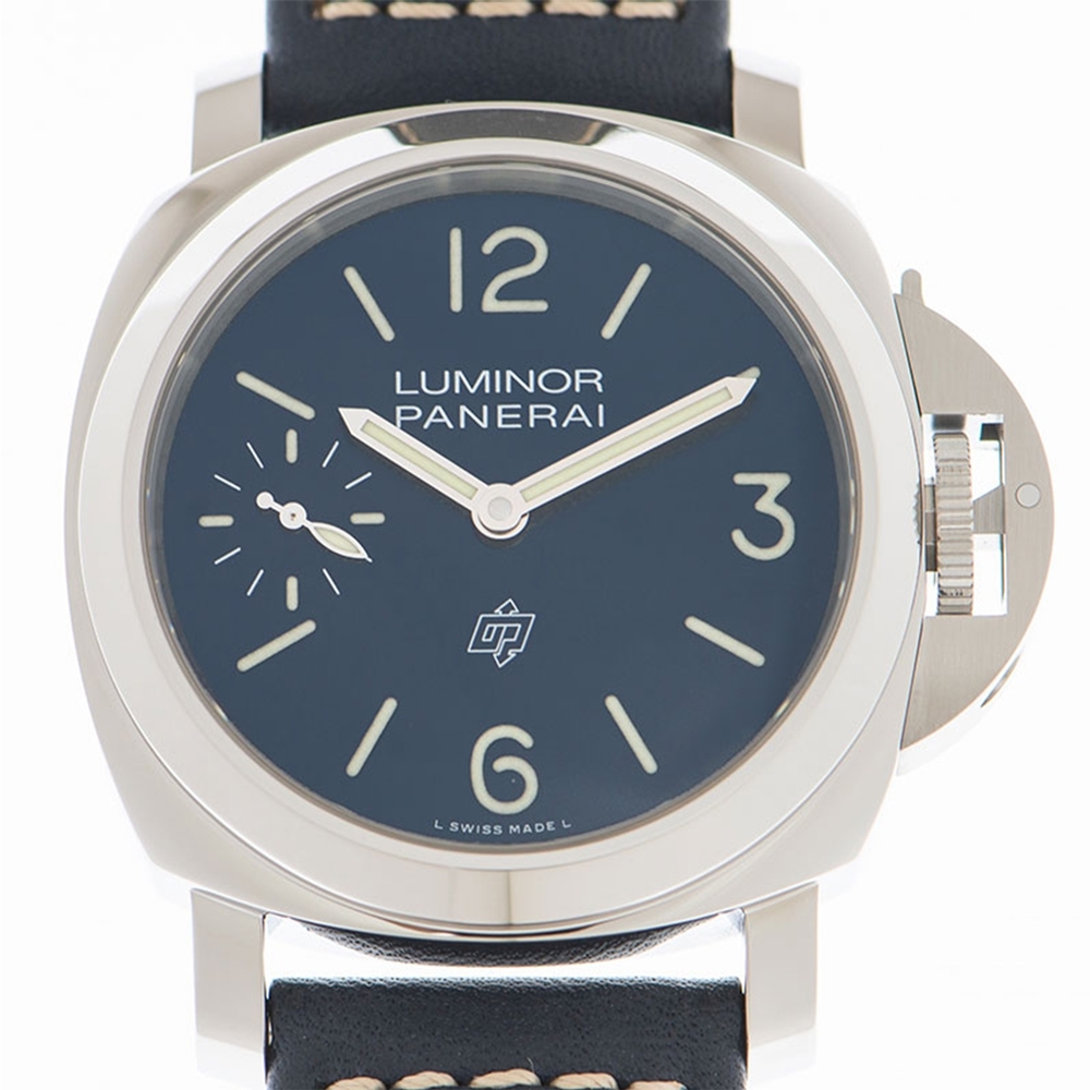 PANERAI 沛納海 Luminor Blu Mare (PAM01085)手上鍊藍面藍皮帶款x44mm