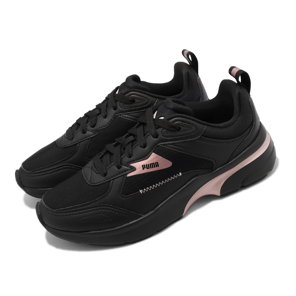 Puma 訓練鞋 FS Runner Metallic Wns 女鞋 黑 粉色 經典 運動 支撐 透氣 38863201