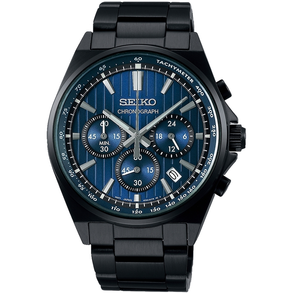 SEIKO 精工 CS系列 條紋面盤時尚腕錶-男錶(SBTR035J)41mm