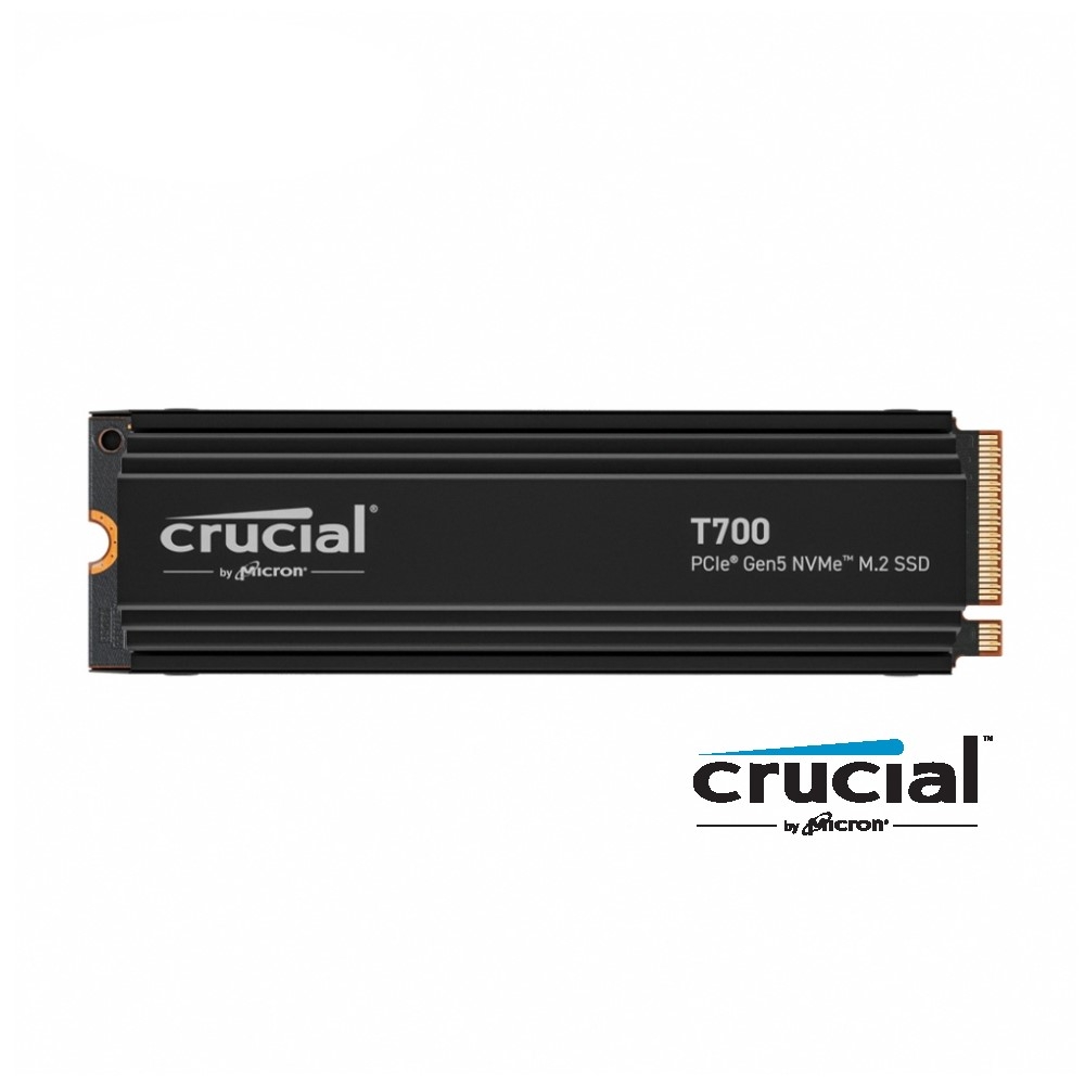 美光 Micron Crucial T700 2TB 含散熱片 PCIe Gen5 NVMe M.2 SSD CT2000T700SSD5
