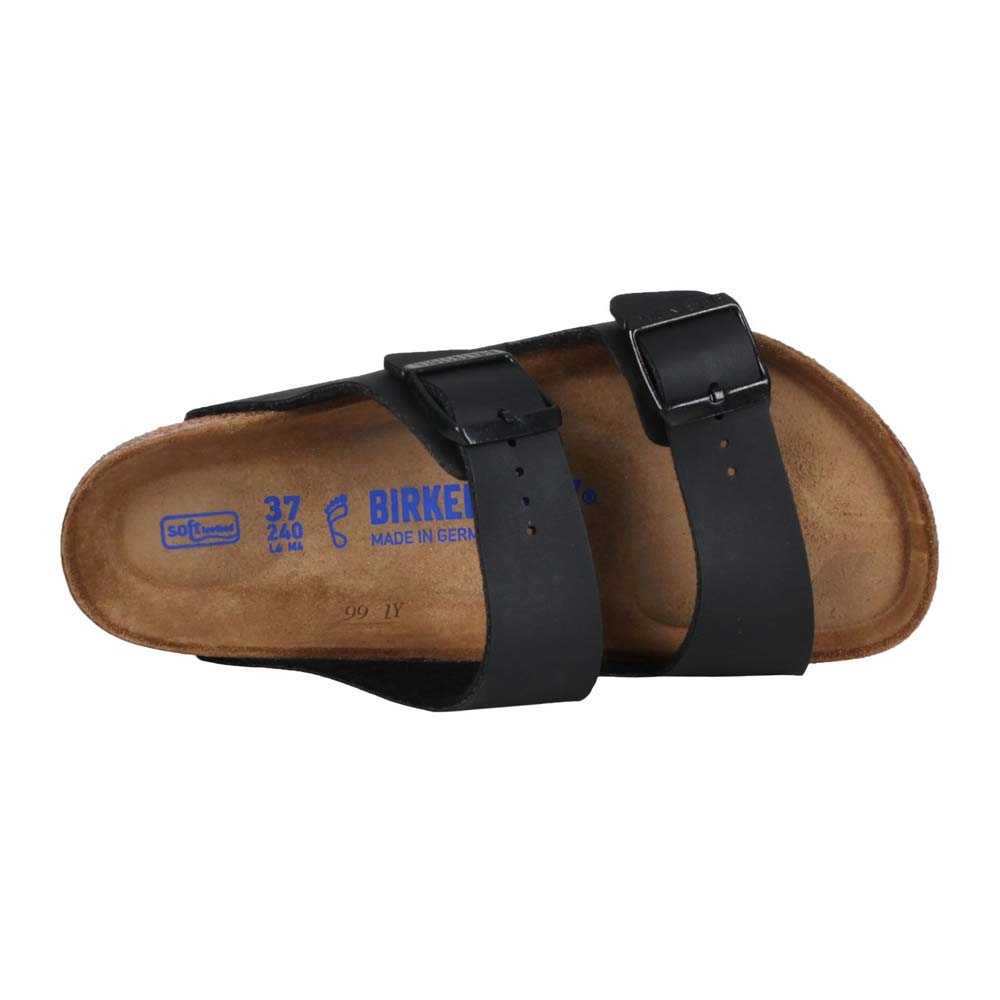 BIRKENSTOCK ARIZONA BS 男女足跡舒適拖鞋-海邊游泳勃肯551251 黑| 涼