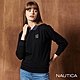 NAUTICA女裝 撞色衣領休閒POLO衫-深藍 product thumbnail 1