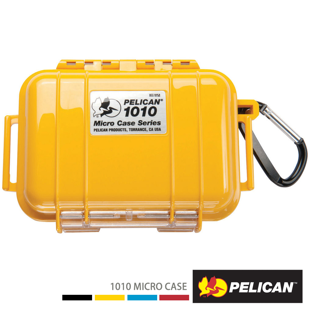 美國 PELICAN 1010 Micro Case 微型防水氣密箱-(黃)