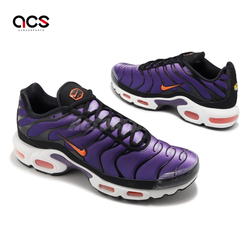 Nike 休閒鞋Air Max Plus OG 復古紫黑橘原版配色男鞋氣墊DX0755-500