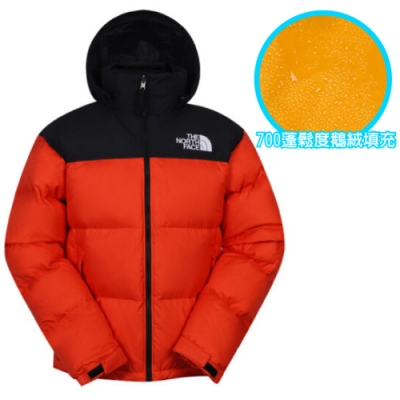 The North Face ICON 熱賣款_經典配色保暖透氣鵝絨外套(羽絨衣)_火焰红