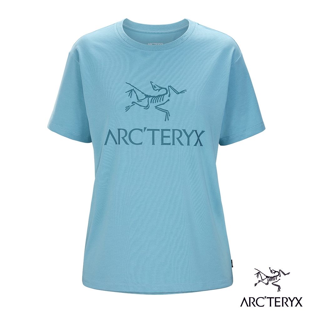 Arcteryx 始祖鳥 女 LOGO 短袖休閒Tee 快樂藍