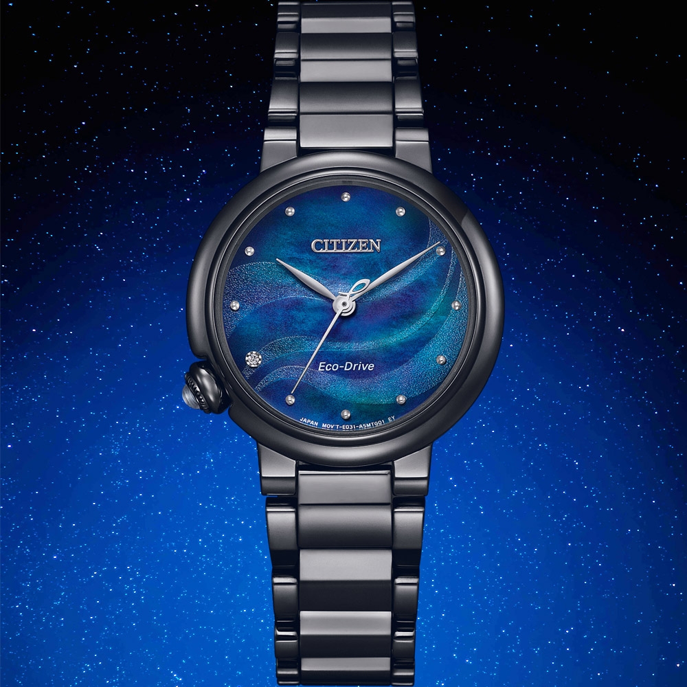 CITIZEN 星辰 L系列 透徹天空光動能女錶-30mm EM0915-86N