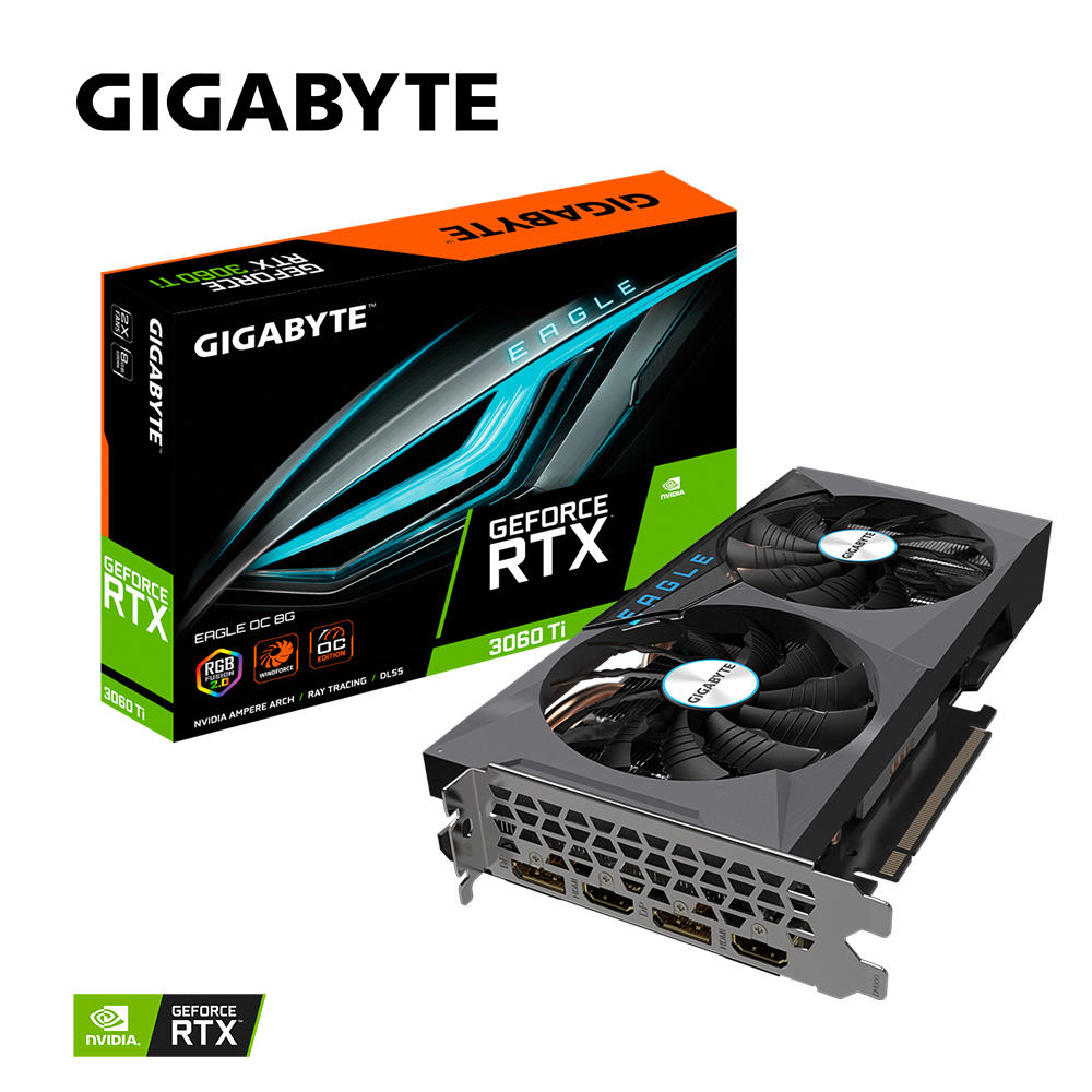 GIGABYTE 技嘉 GeForce RTX 3060 Ti EAGLE OC 8G 顯示卡REV 2.0