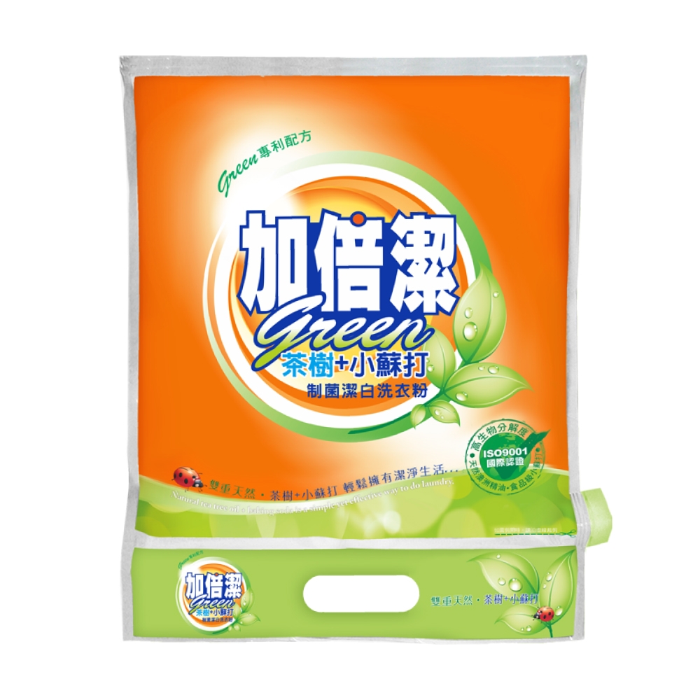 加倍潔 茶樹+小蘇打 制菌潔白洗衣粉1kg