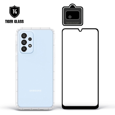 T.G Samsung Galaxy A33 5G 手機保護超值3件組(透明空壓殼+鋼化膜+鏡頭貼)