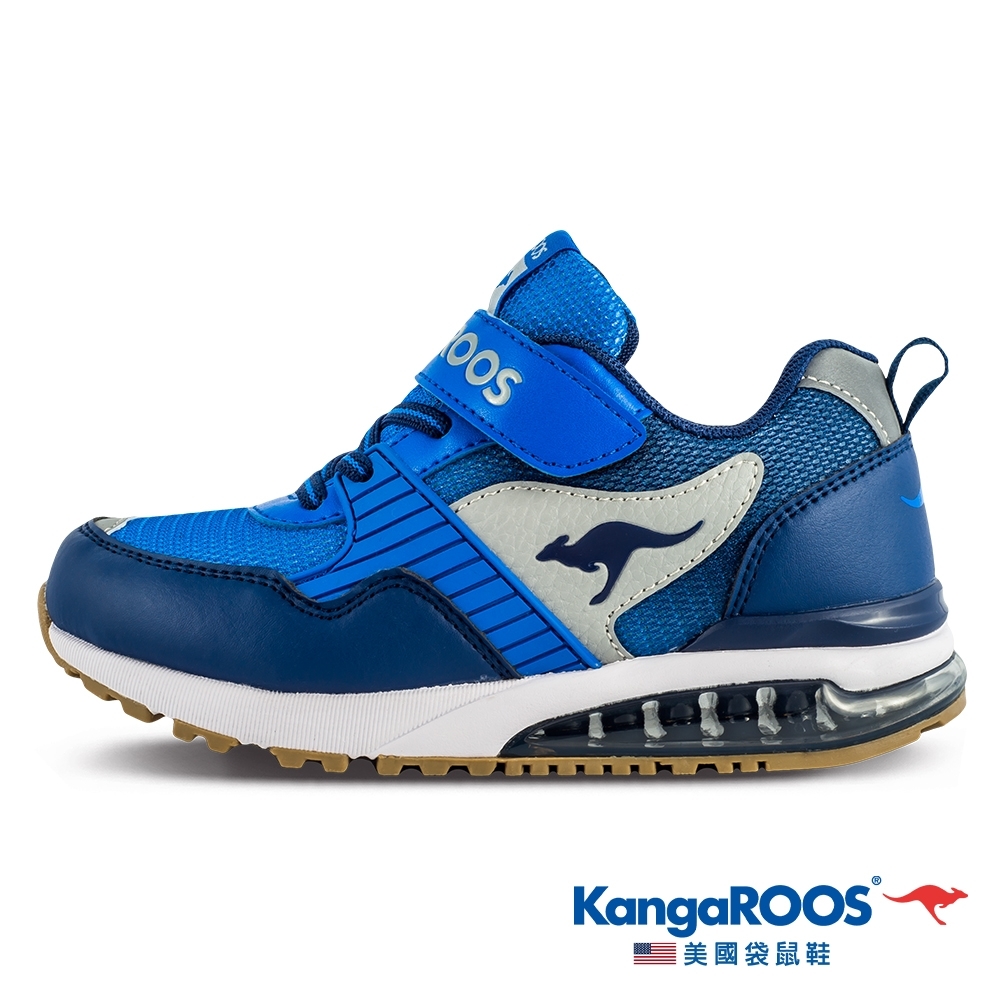 KangaROOS 美國袋鼠鞋 童鞋 SHIELD 機能氣墊跑鞋/休閒鞋/運動鞋/兒童鞋(藍-KK11326)