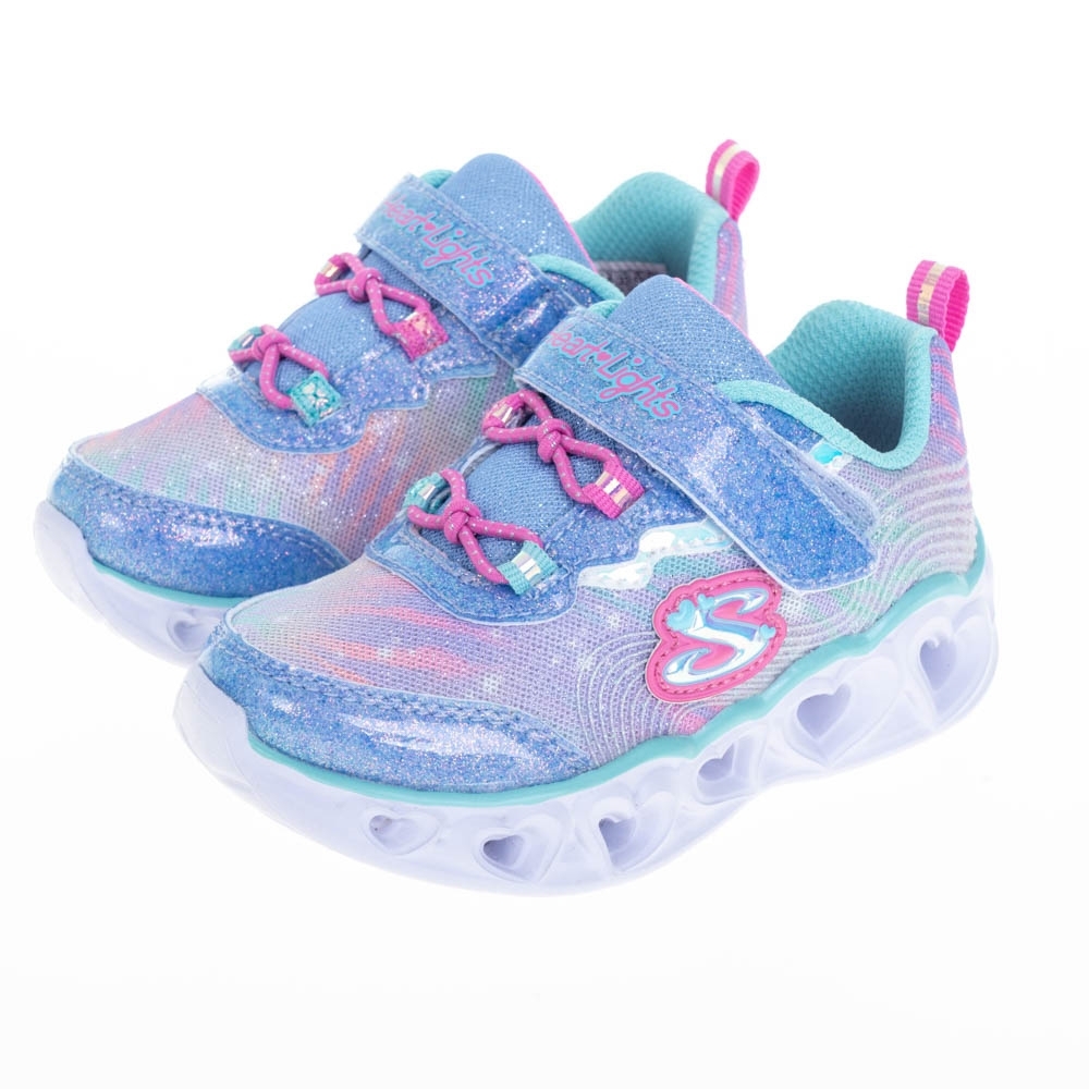 SKECHERS 女嬰童系列 燈鞋 HEART LIGHTS - 302316NBLMT