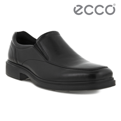 ECCO HELSINKI 2 方頭紳士套入式正裝皮鞋 男鞋 黑色