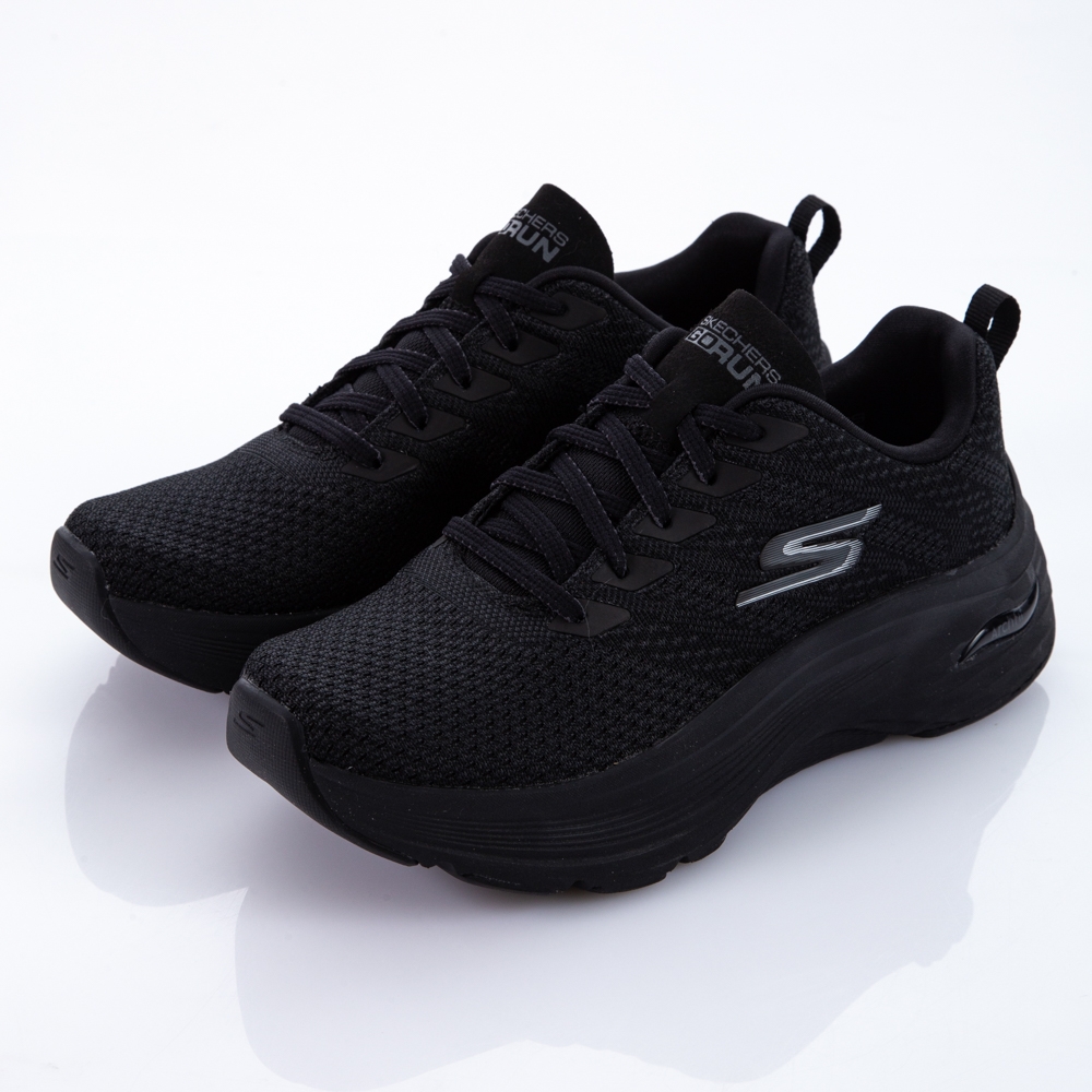 SKECHERS 慢跑鞋 女慢跑系列 GORUN MAX CUSHIONING ARCH FIT - 128308BKGY