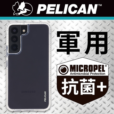 美國 Pelican 派力肯 三星 S22 專用防摔抗菌手機保護殼 Ranger 遊騎兵 - 透明