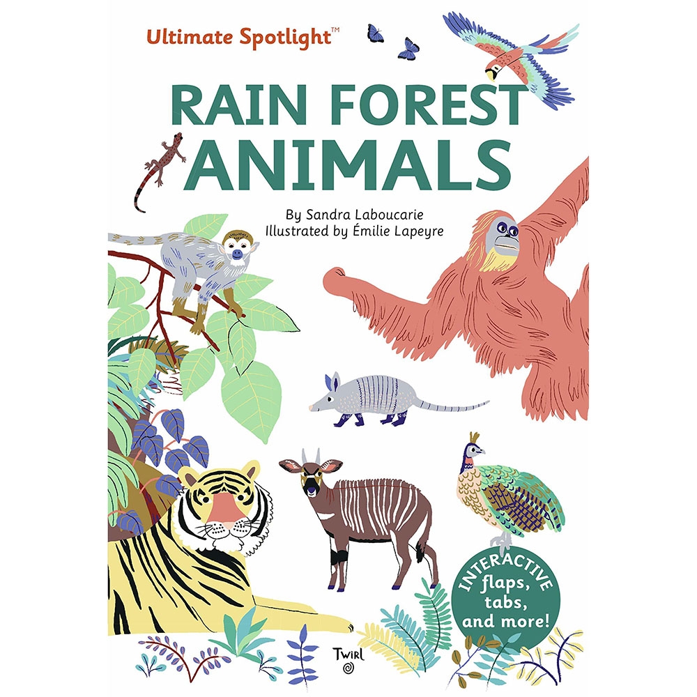 Ultimate Spotlight：Rain Forest Animals 熱帶雨林動物翻頁推拉書 | 拾書所