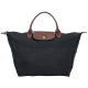 LONGCHAMP Le pliage 短提把摺疊水餃包(中/深灰色) product thumbnail 1