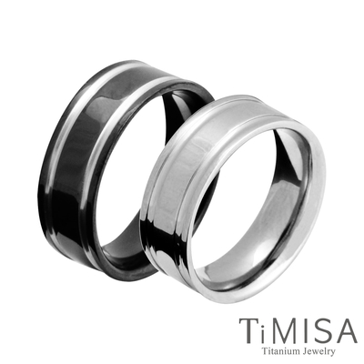 TiMISA《戀愛軌跡-寬》純鈦戒指(雙色可選)