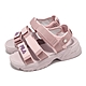 Fila 涼鞋 Tapered Sandals 女鞋 粉 魔鬼氈 抓地 厚底增高 涼拖鞋 斐樂 5S316Y512 product thumbnail 1