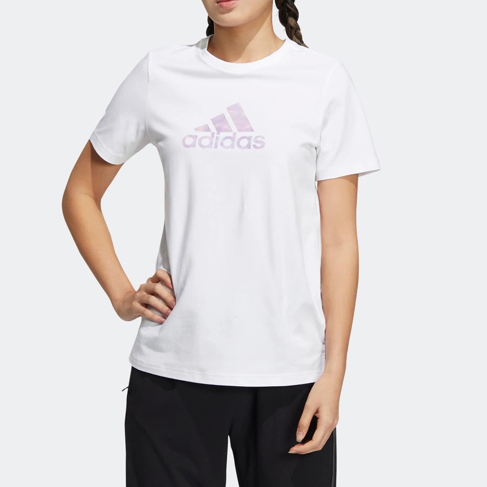 adidas 上衣 女款 短袖上衣 運動 亞規 MH BOS TEE 白 HM7045