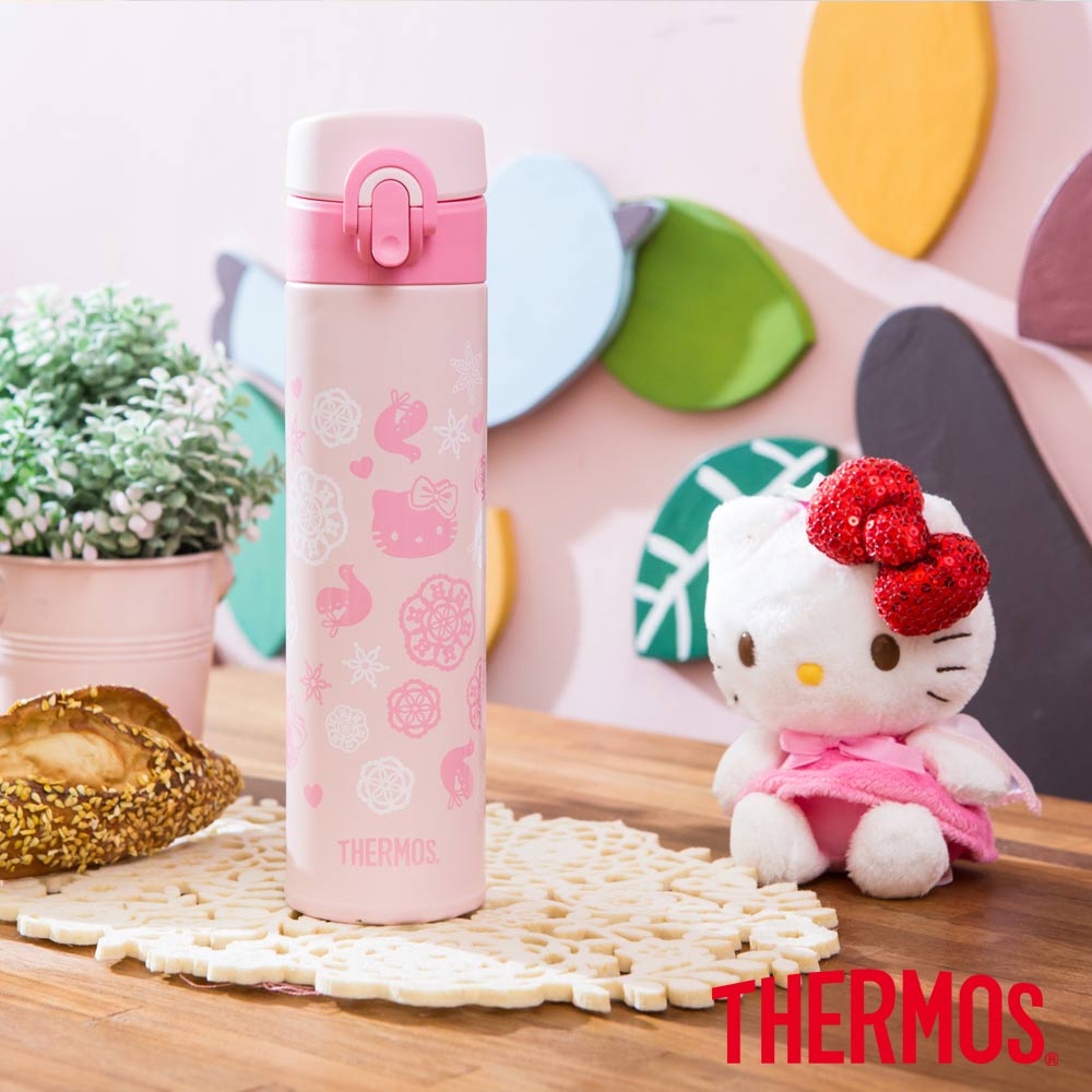 THERMOS 膳魔師Kitty不鏽鋼真空保溫瓶0.4L product image 1