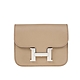 HERMES 經典Constance Etophe 銀釦腰包/短夾 (附可拆式零錢包)(8Q BEIGE MARFA) product thumbnail 1