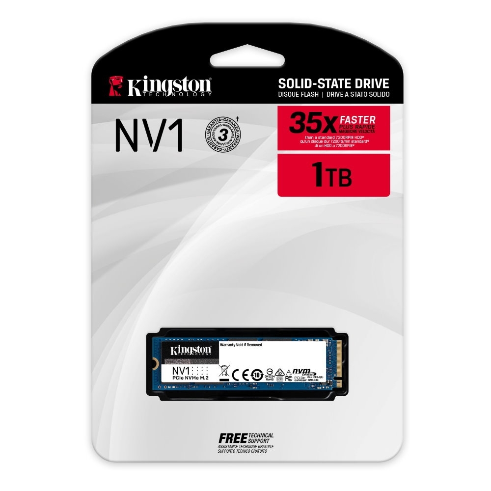 金士頓 Kingston SNVS/1000G NVMe PCIe NV1 1TB 1000G SSD 固態硬碟