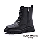 RUNA-正韓來台-時髦有型英倫風拉鍊厚底靴-黑 product thumbnail 1
