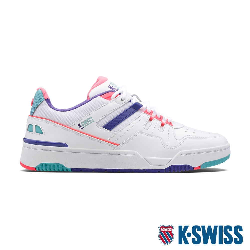 K-SWISS Match Rival 時尚運動鞋-女-白/超桃氣粉紫/桃紅