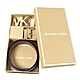 MICHAEL KORS 女款 緹花LOGO雙釦頭雙面用皮帶禮盒組-白色-L product thumbnail 1