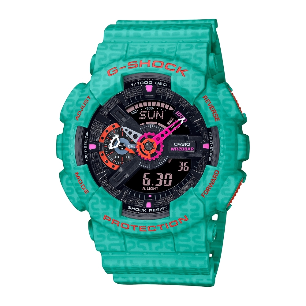 CASIO卡西歐 G-SHOCK 義薄雲天 關羽 三國五虎將系列 GA-110SGG-3A_51.2mm