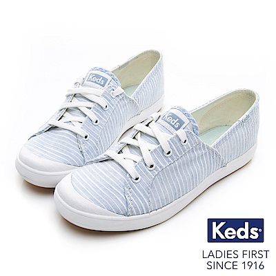 Keds SANDY 復古綁帶休閒鞋-淺藍