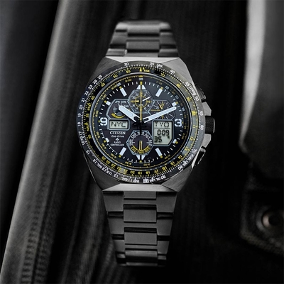 CITIZEN 星辰 Promaster 藍天使 黑鷹 限量航空光動能電波錶 送禮推薦 JY8127-59E