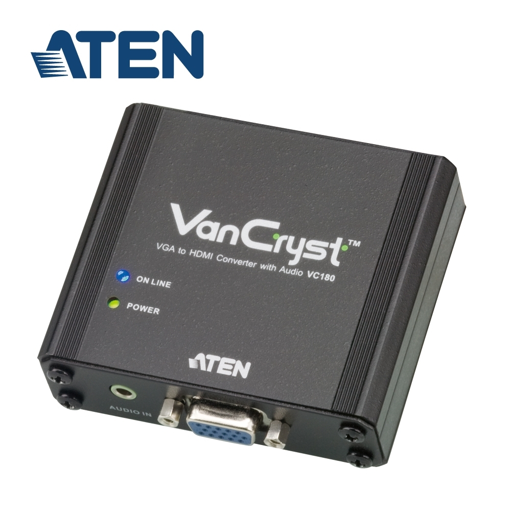 ATEN VGA 轉 HDMI 訊號轉換器 (VC180)